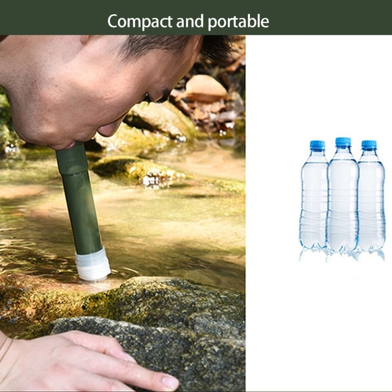 Water Filter Straw - Waterfilter voor kamperen, wandelen en noodset,