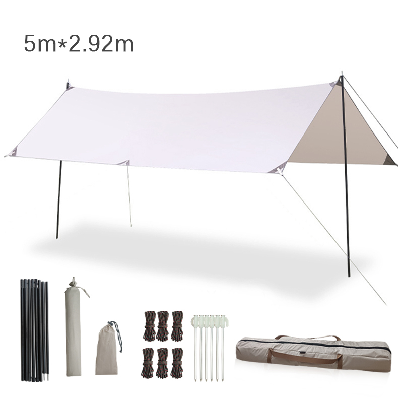 Hammock Rain Tarp - 500*292cm hangmat regenhoes waterdicht en lichtgewicht