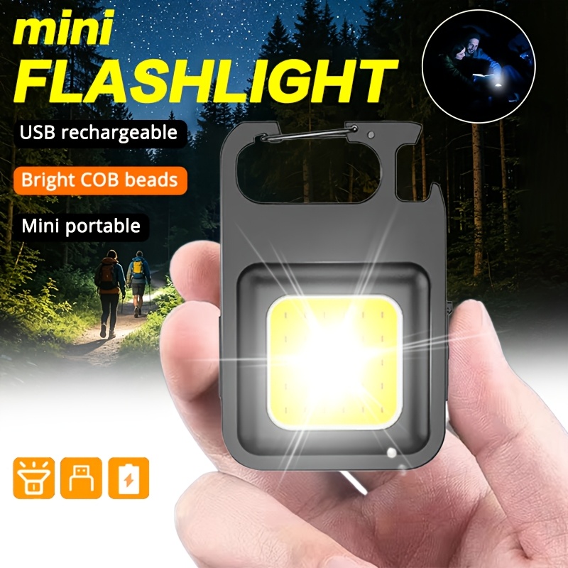 Outdoor Adventurer - Draagbare sleutelhangerlamp Mini multifunctionele campingzaklamp USB