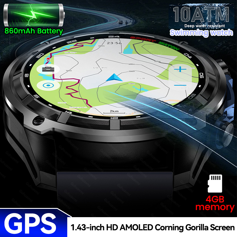 Outdoor Adventure Reservations - Nieuwe Avontuur GPS Mannen Slimme Horloge