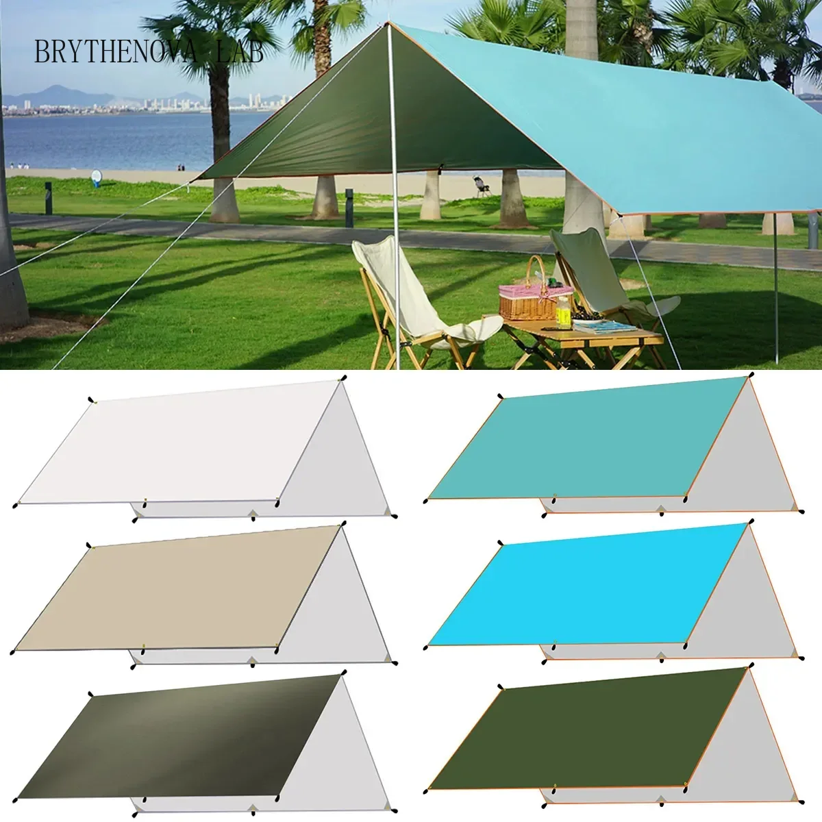Hammock Rain Tarp - Campingzeil Waterdichte tent Hangmat Regenhoes UV-bescherming
