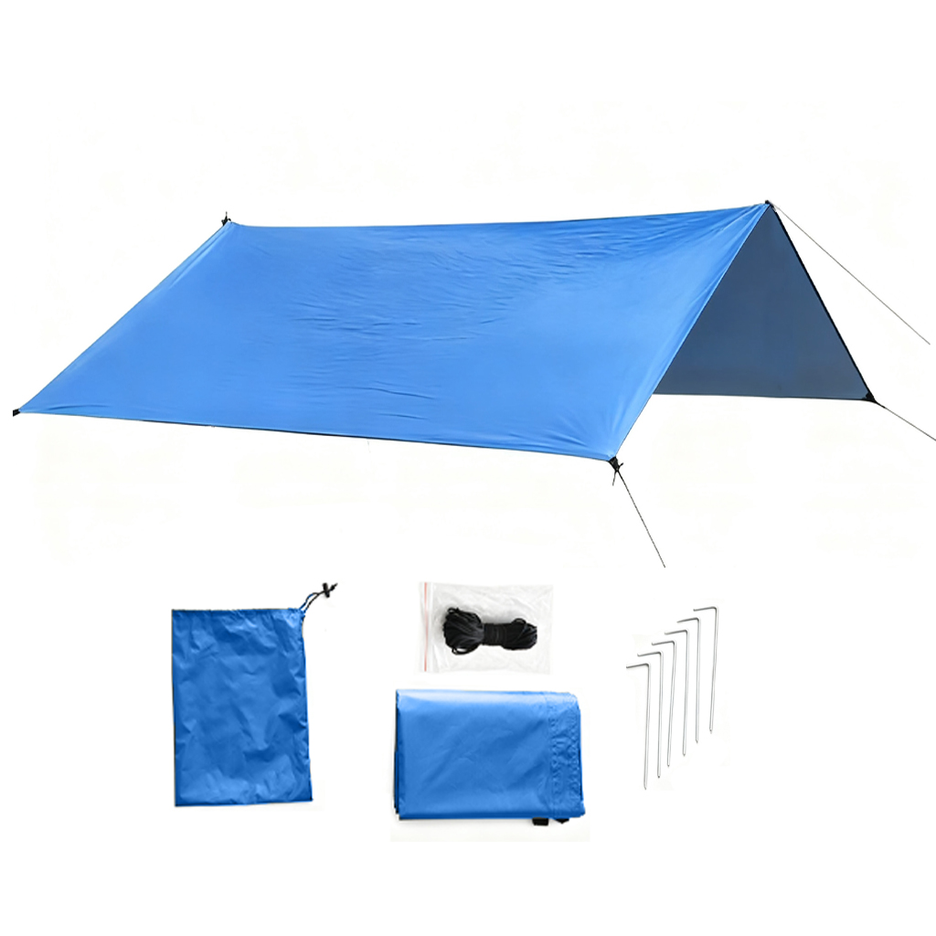 Hammock Rain Tarp - DANCHEL 3x3m Camping Tarp Waterdichte Tent