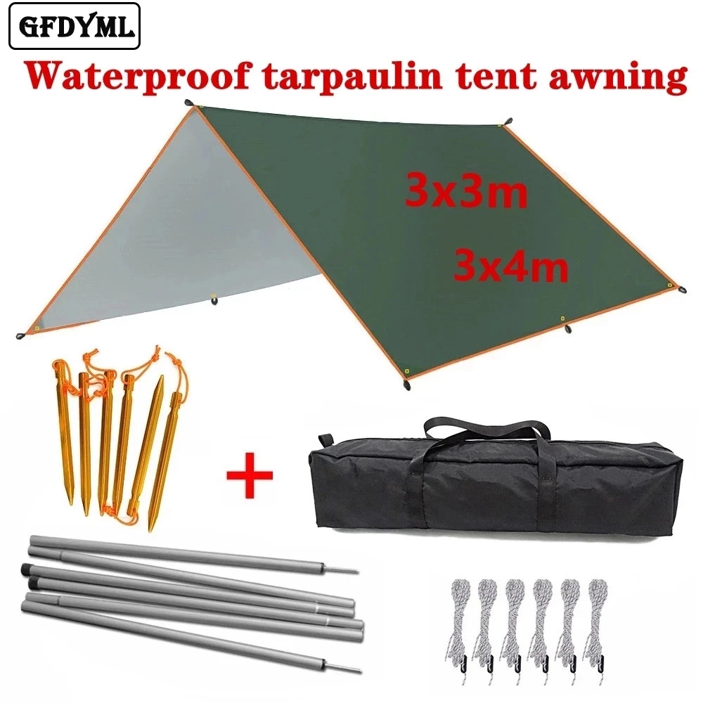 Hammock Rain Tarp - 4X3M 3X3M Luifel Waterdichte Zeildoek Tent