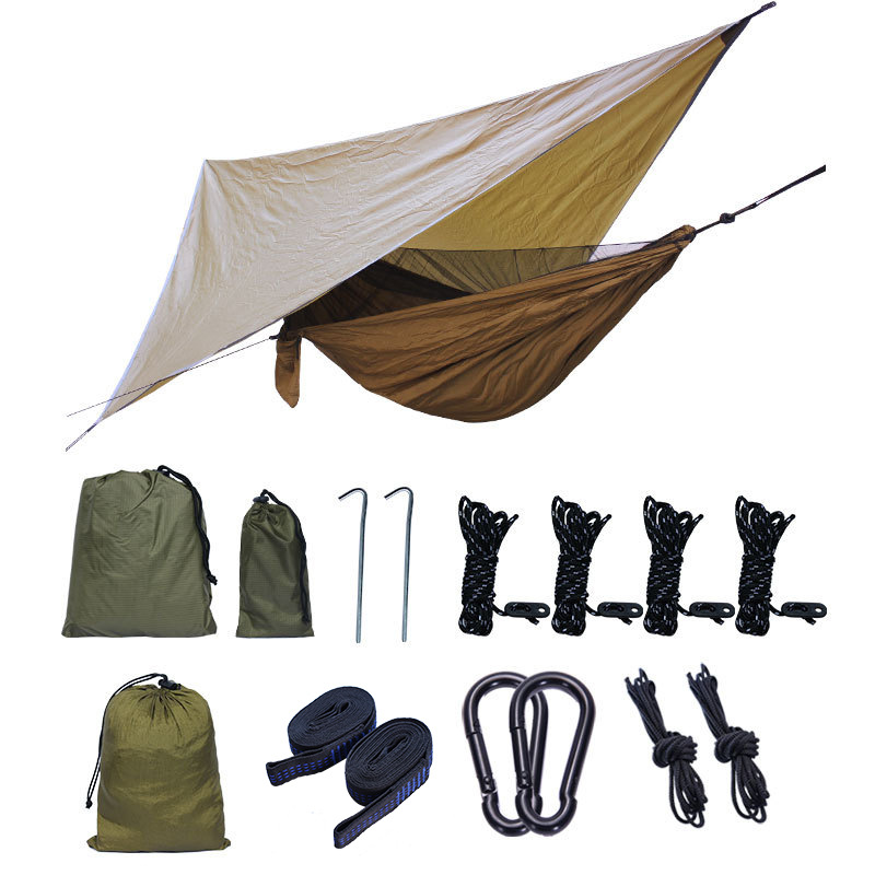 Hammock Rain Tarp - Waterdichte regenzeil, zonnescherm, campingzeil, beschutting en