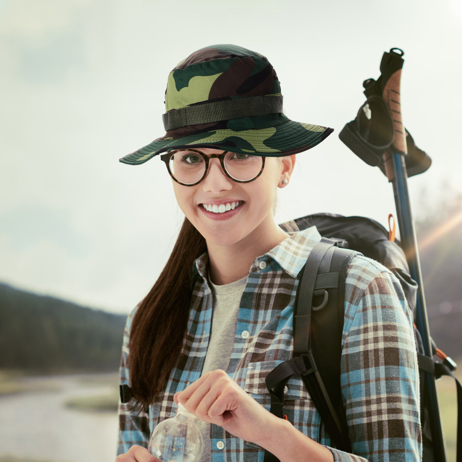 Heren bucket hat met camouflag - Outdoor Adventure Girls recensie en prijs