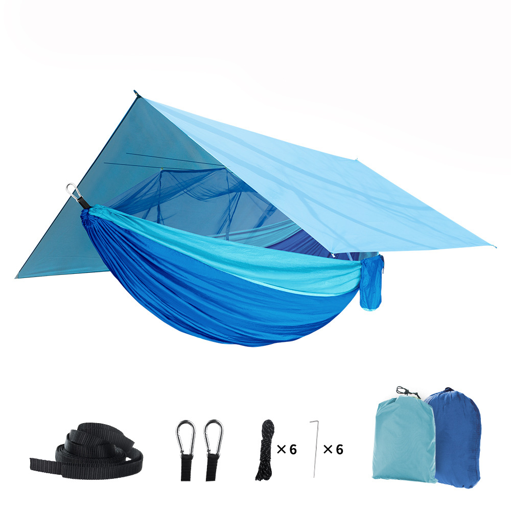 Buiten hangmat met muskietenne - Hammock Rain Tarp recensie en prijs