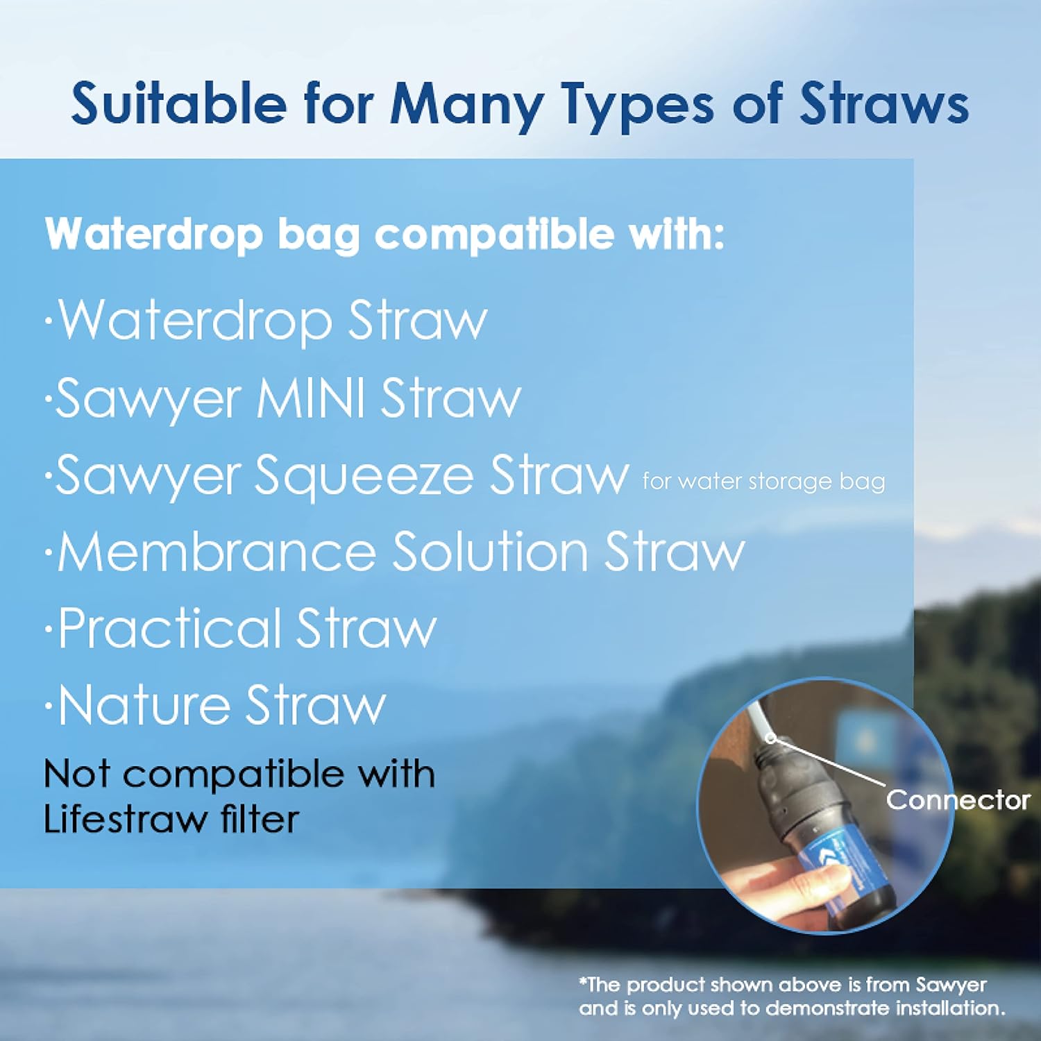 Waterdrop Gravity Waterzak, co - Water Filter Straw recensie en prijs