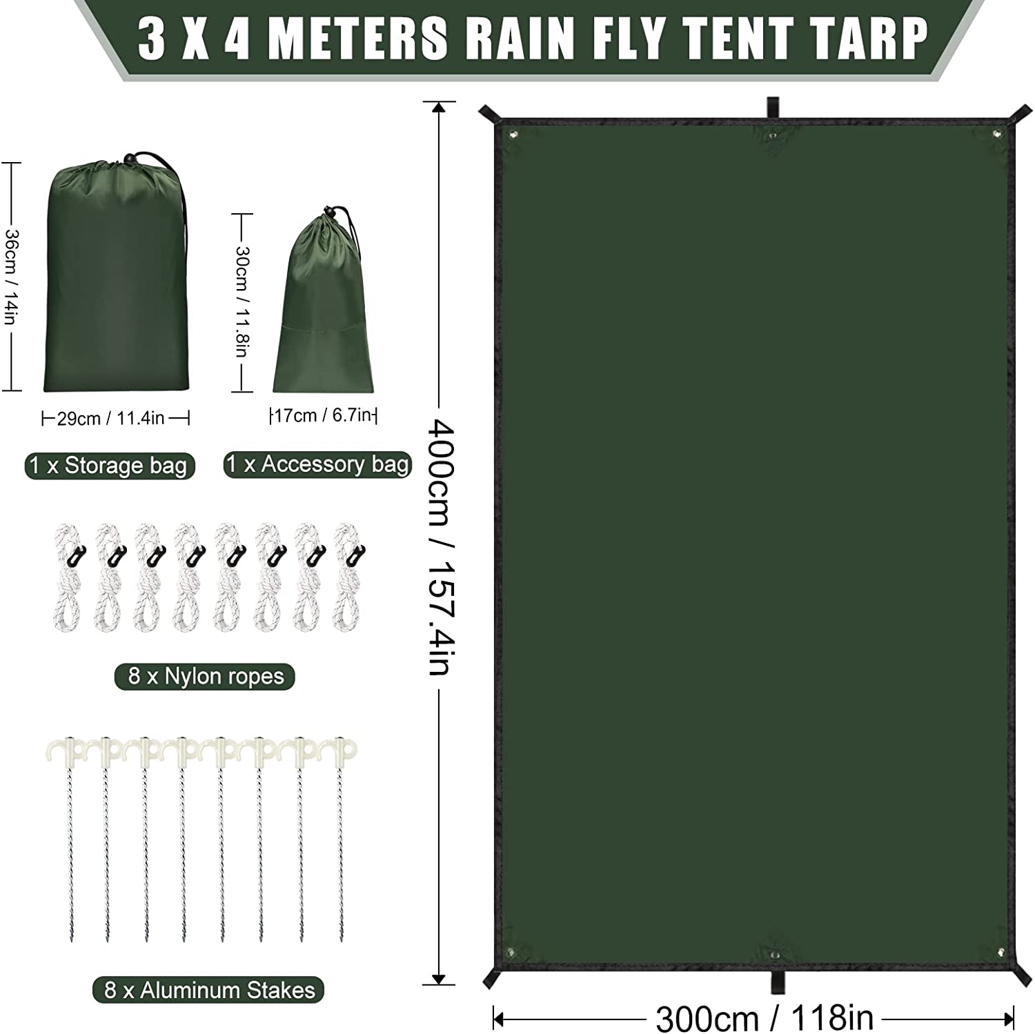 2026 Waterdichte Camping Tarp, - Hammock Rain Tarp recensie en prijs