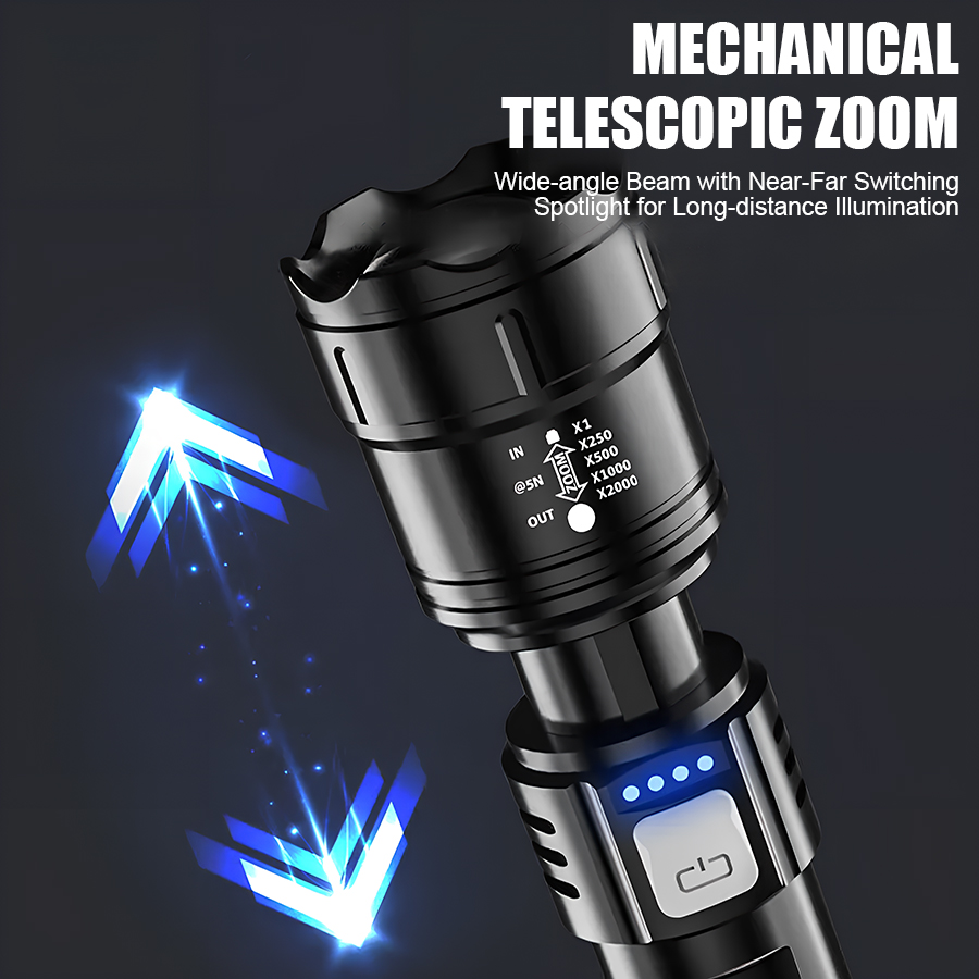 High Power P50 LED-zaklamp USB - Outdoor Adventurer recensie en prijs