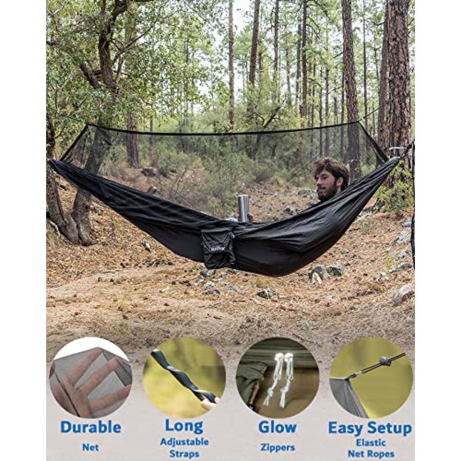 Draagbare campinghangmat met r - Hammock Rain Tarp recensie en prijs
