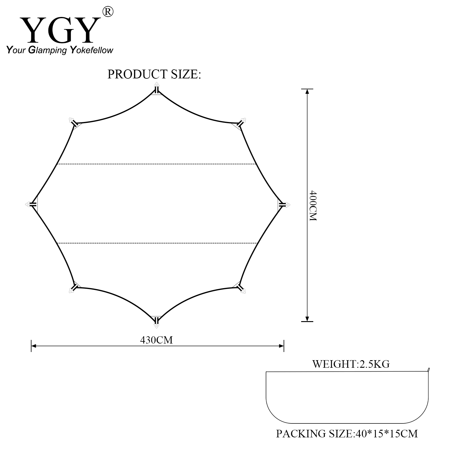 YGY Poly Katoen/TC Tarp Luifel - Hammock Rain Tarp recensie en prijs