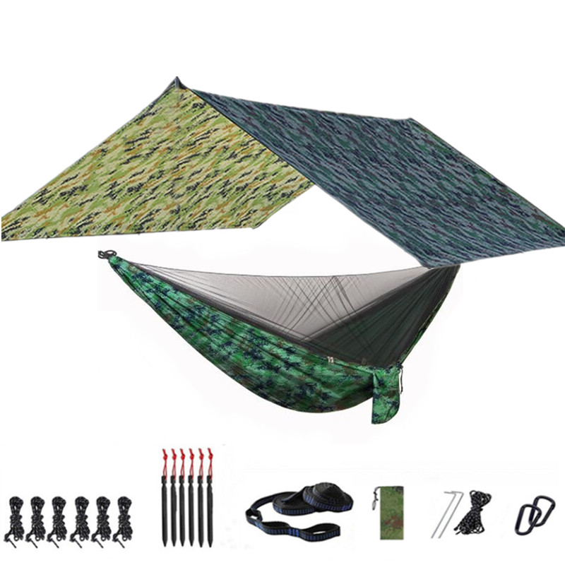 Hangmat Kamperen met regenvlie - Hammock Rain Tarp recensie en prijs