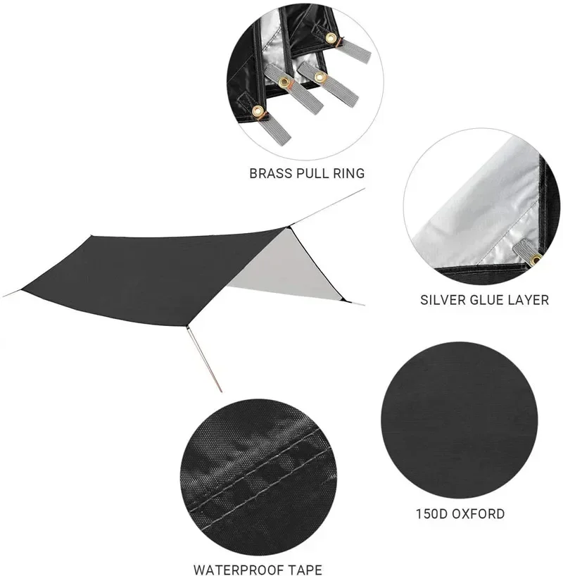 Hangmat Kamperen met regenvlie - Hammock Rain Tarp recensie en prijs