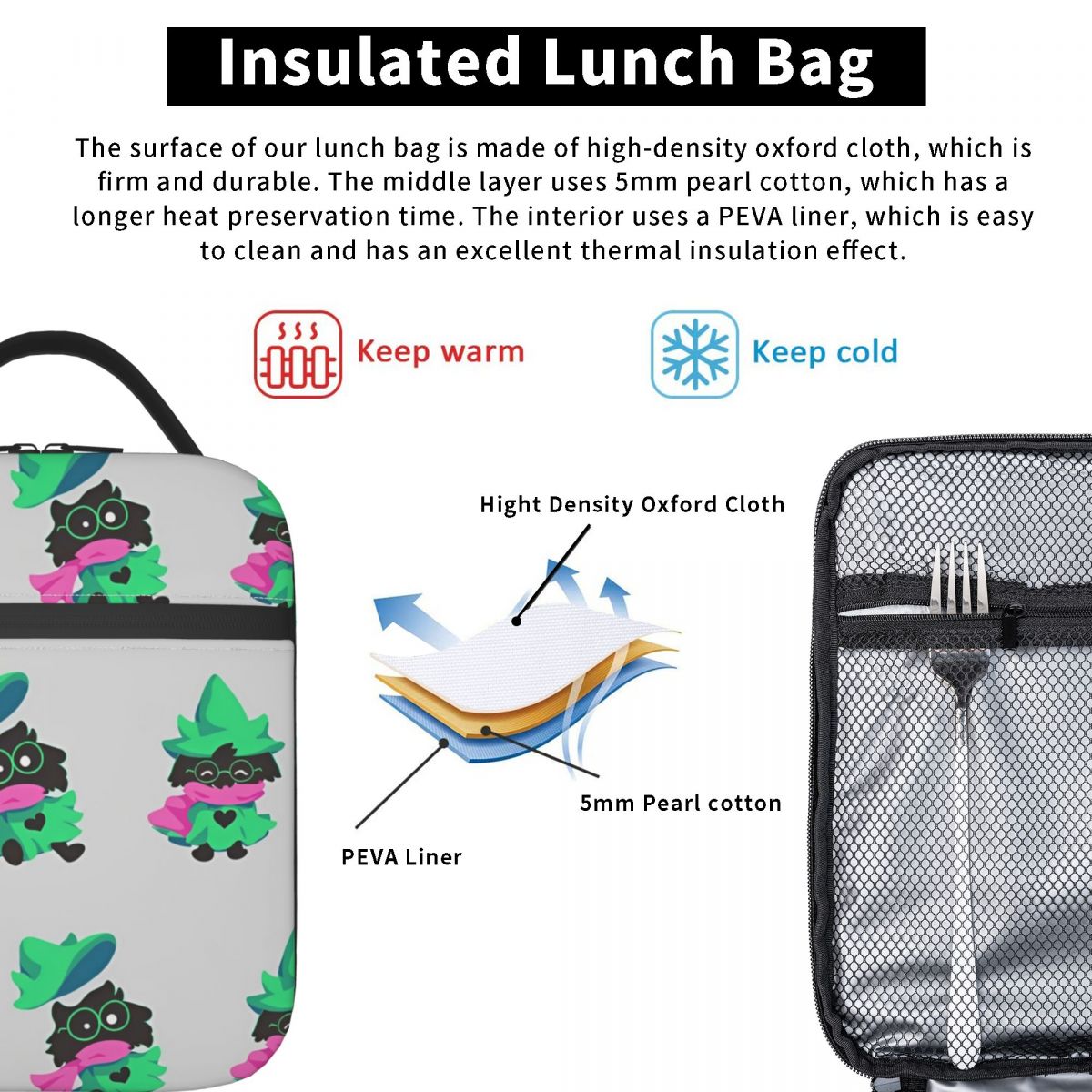 Deltarune geïsoleerde lunchtas - Outdoor Adventure Girls recensie en prijs